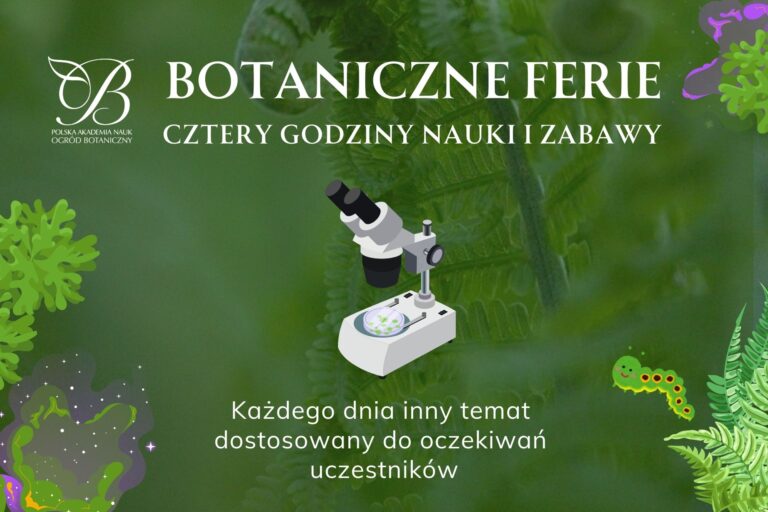 Botaniczne ferie i warsztaty!