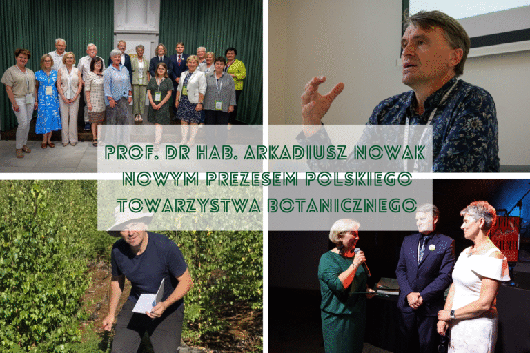 Prof. dr hab. Arkadiusz Nowak nowym prezesem Polskiego Towarzystwa Botanicznego
