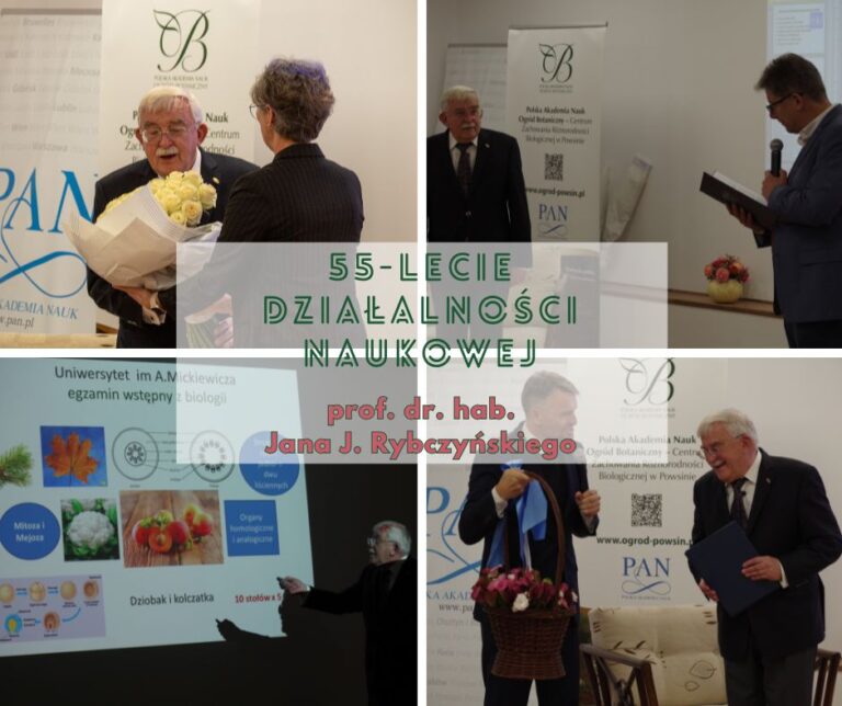 55th anniversary of scientific activity of Prof. Dr. Jan J. Rybczynski